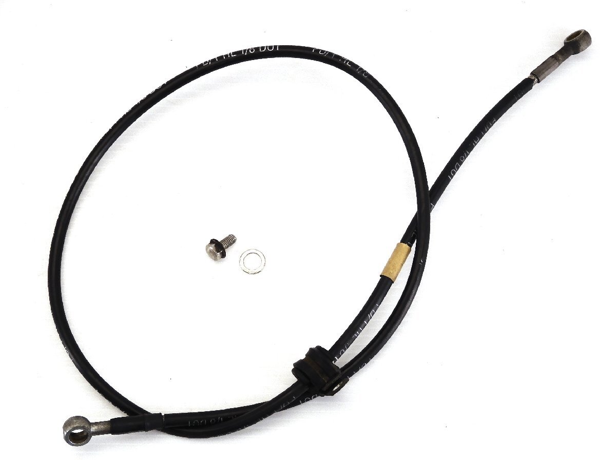 0【評価A】 TRIUMPH デイトナ T595 実動 純正 リア ブレーキ ホース PD/T HL 1/8 DOT トライアンフ Daytona拍卖