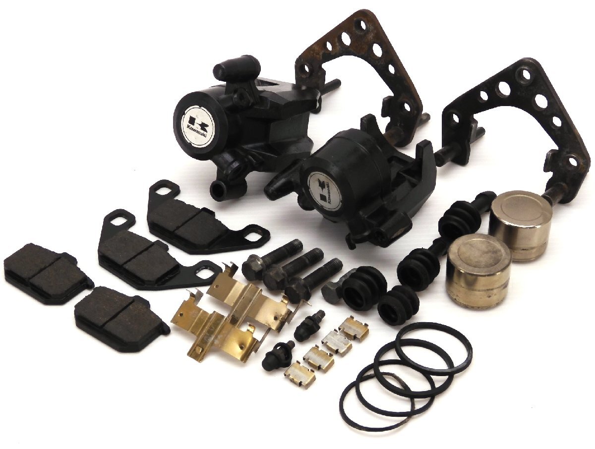 60【評価A】 kawasaki カワサキ GPz900R VN750 ? 純正 フロント ブレーキ キャリパー & サポート 分解洗浄済 LUC-49-GF KBA60988 MCB532拍卖