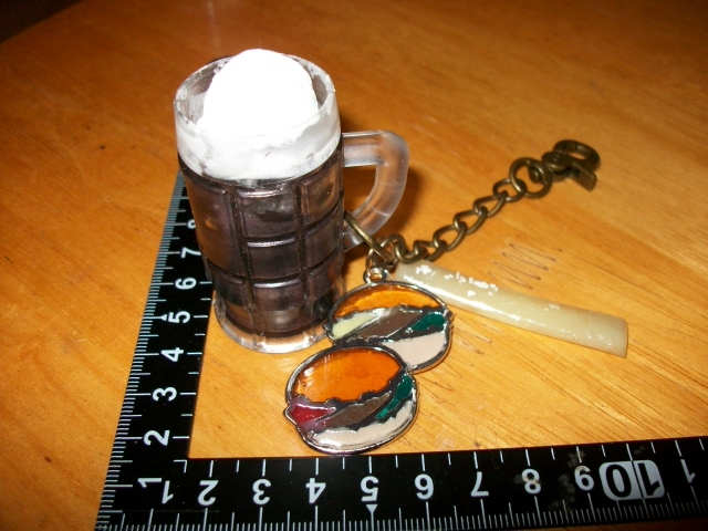 ▲▽ハンバーガー コーラフロート ポテト キーホルダー◆レジン ハンドメイド△▼拍卖