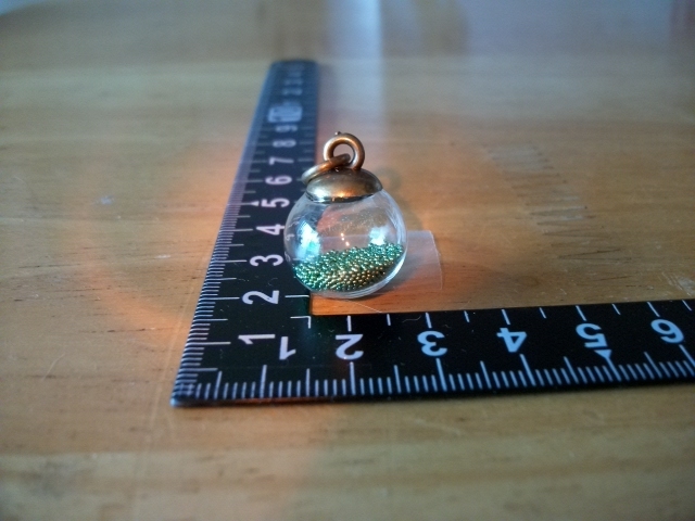 ▲▽誕生石風 ガラスドーム チャーム◆5月 エメラルド△▼拍卖