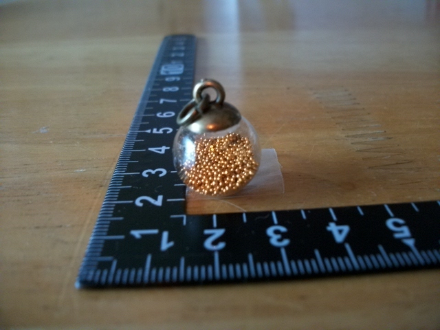 ▲▽誕生石風 ガラスドーム チャーム◆11月 トパーズ△▼拍卖