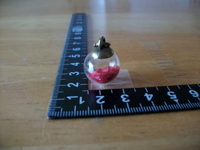 ▲▽誕生石風 ガラスドーム チャーム◆1月 ガーネット△▼拍卖