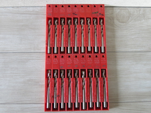 【未使用】SANDVIK Coromant・サンドビック コロマント*交換用ドリル18本「No.18」9mm*スウェーデン・コロドリル・切削拍卖