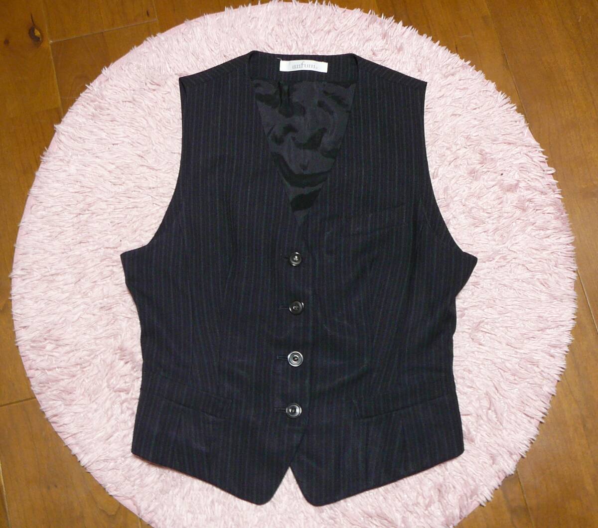 ●送料230円●使用感やや強め● 9号 anfuni ベスト OLさん 制服 事務服 コスプレ衣装 中古品拍卖