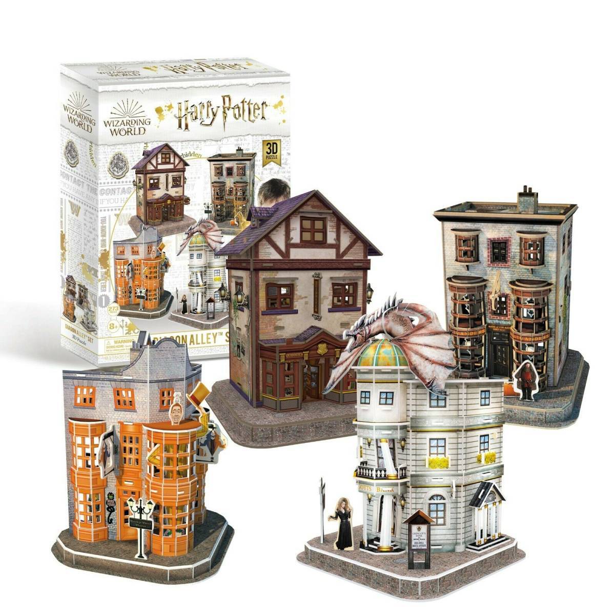 ハリーポッター ダイアゴン横丁 4つで1セット 3Dパズル/知育玩具/273pcs/海外製!新品!送料無料!拍卖