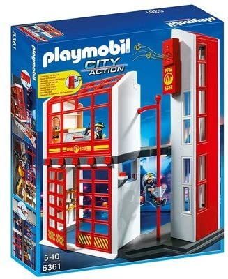 PLAYMOBIL(プレイモービル)5361 ファイヤーステーションwithアラーム/海外製品/新品!/送料無料!即決あり!拍卖