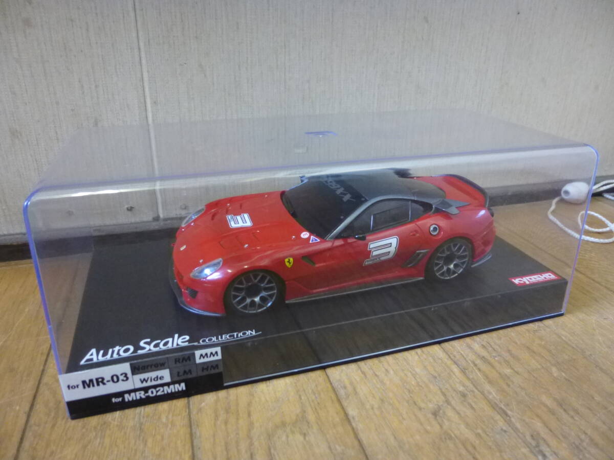 ◇中古 美品 希少品 MINI-Z Ferrari 599XX Red #3 京商 ミニッツレーサー フェラーリ Auto Scale COLLECTION RC ラジコン ボディ拍卖