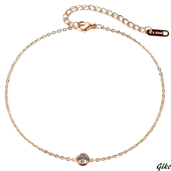 【高級感のあるデザイン】アンクレット ロープチェーン サイズ調整可能 チタン 金属アレルギー対応 プレゼント レディース ギフト拍卖