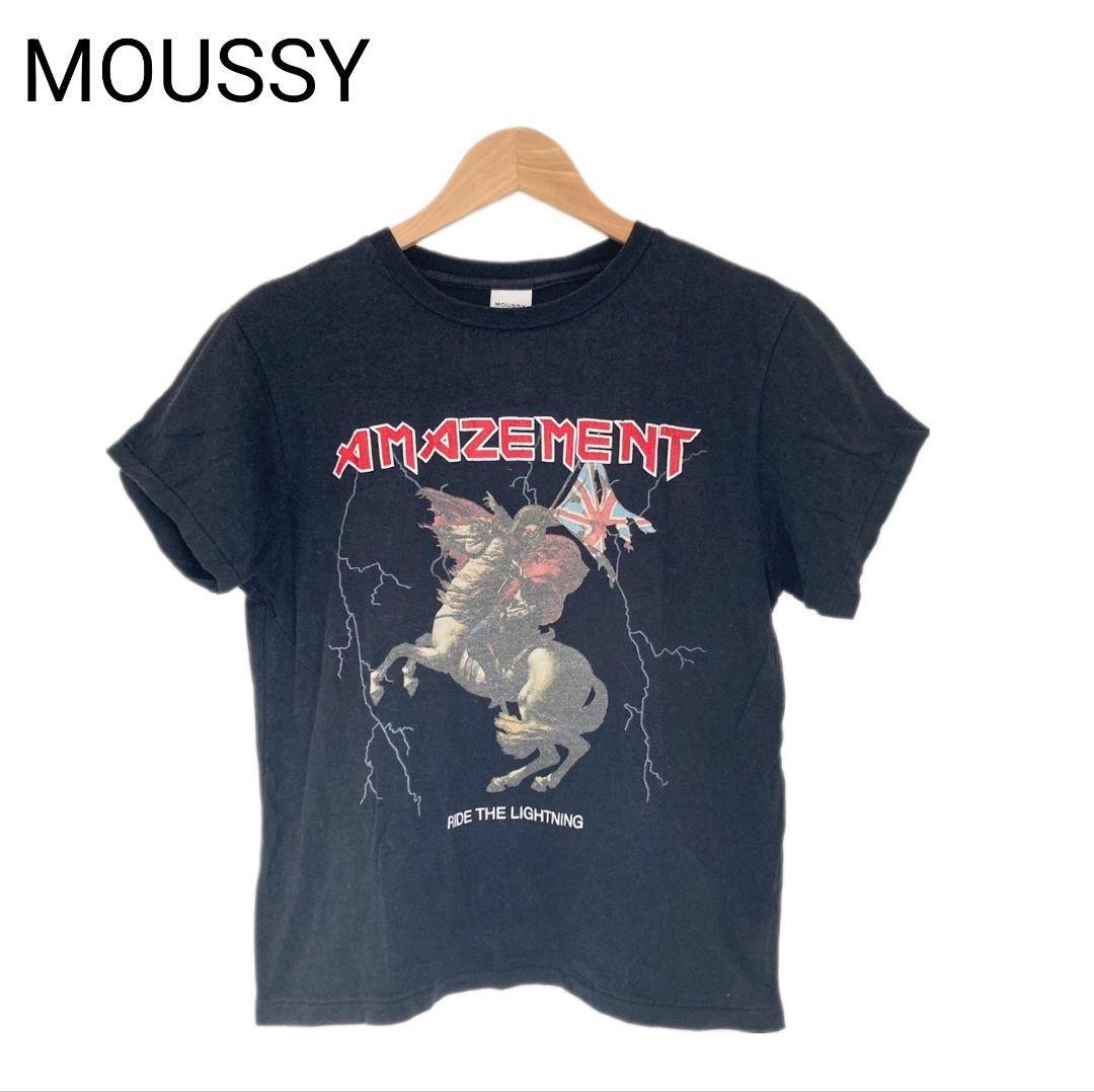 MOUSSY Tシャツ プリント ナポレオン レディース フリーサイズ拍卖