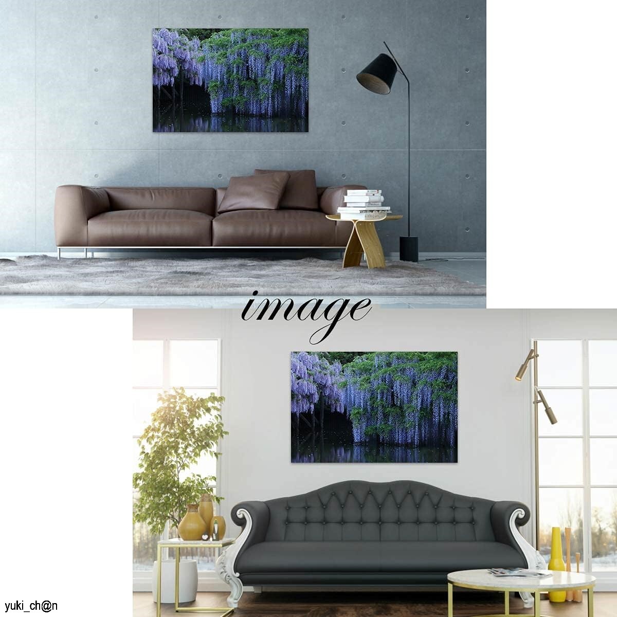 タペストリー 藤の花 おしゃれ 150×100cm インテリア ナチュラル グリーン 魔除け 厄除け 癒し テレワーク 壁面 zoom スピリチュアル拍卖