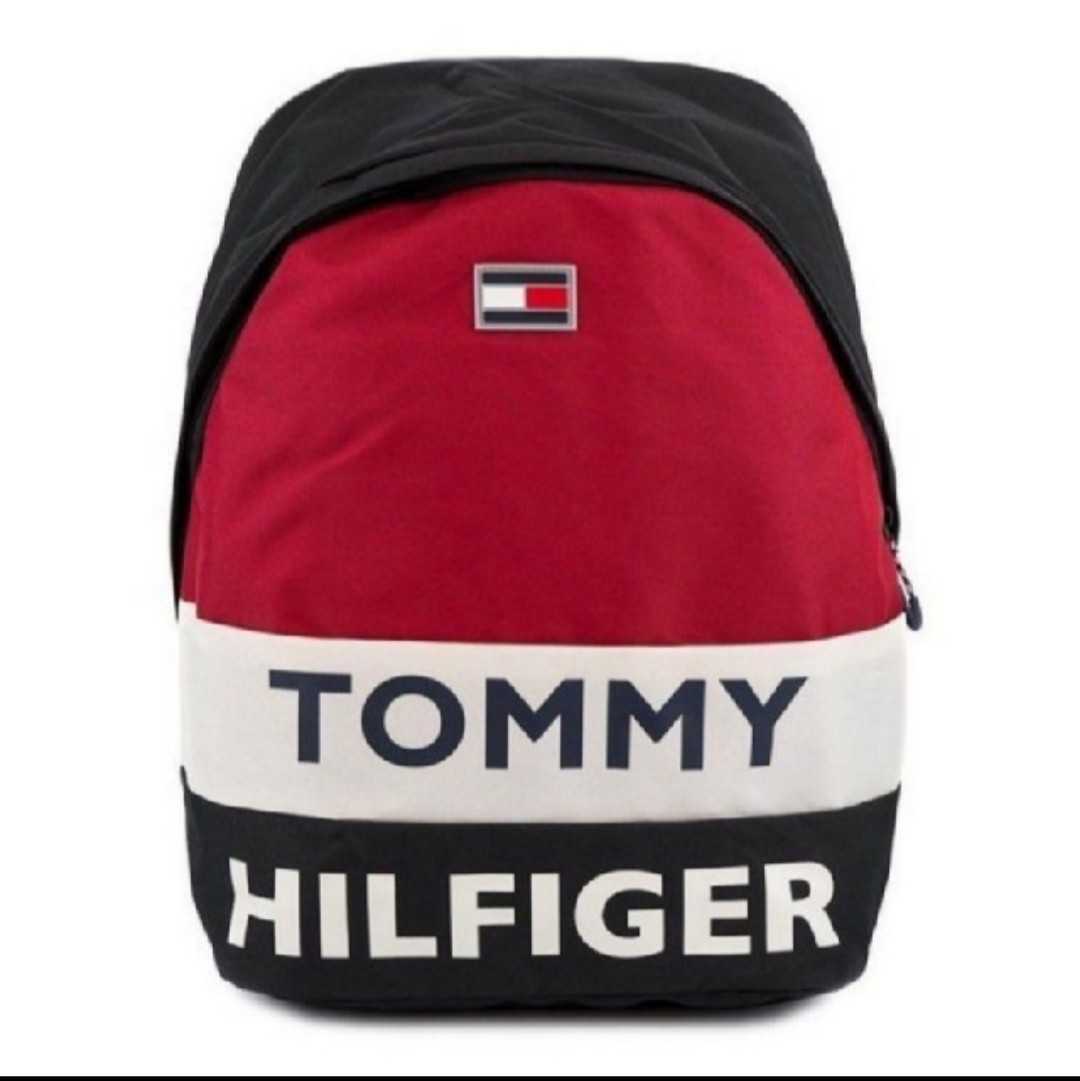 TOMMY HILFIGER トミーヒルフィガー/リュックサック/ACE/黒×白拍卖