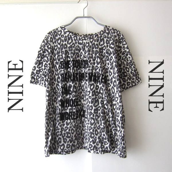 美品 NINE/ナイン★ ヒョウ柄Tシャツ拍卖