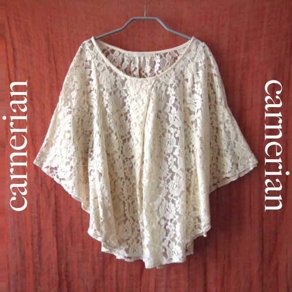 美品 carnerian/カーネリアン★ レース ウイングスリーブ カットソー 拍卖