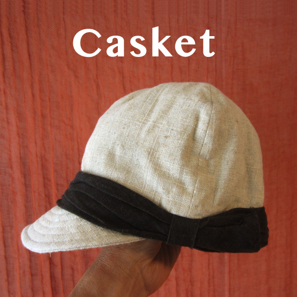 美品 村瀬商会★ リネンコットン キャスケット拍卖
