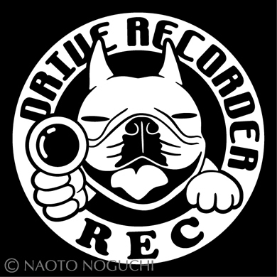 オリジナル ステッカー シール フレンチブルドッグ フレンチブルドック DOG IN CAR ドライブレコーダー 録画中 フレブル E3拍卖