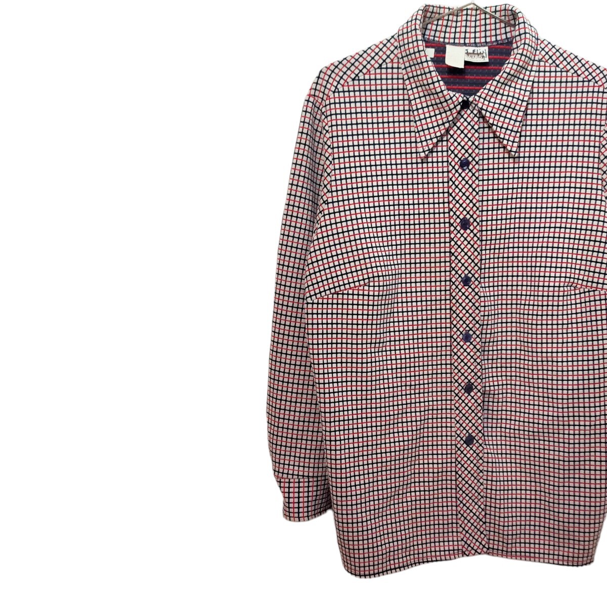 古着 モンゴメリーワード 長袖シャツ ジャガードシャツ ヴィンテージ 70s拍卖