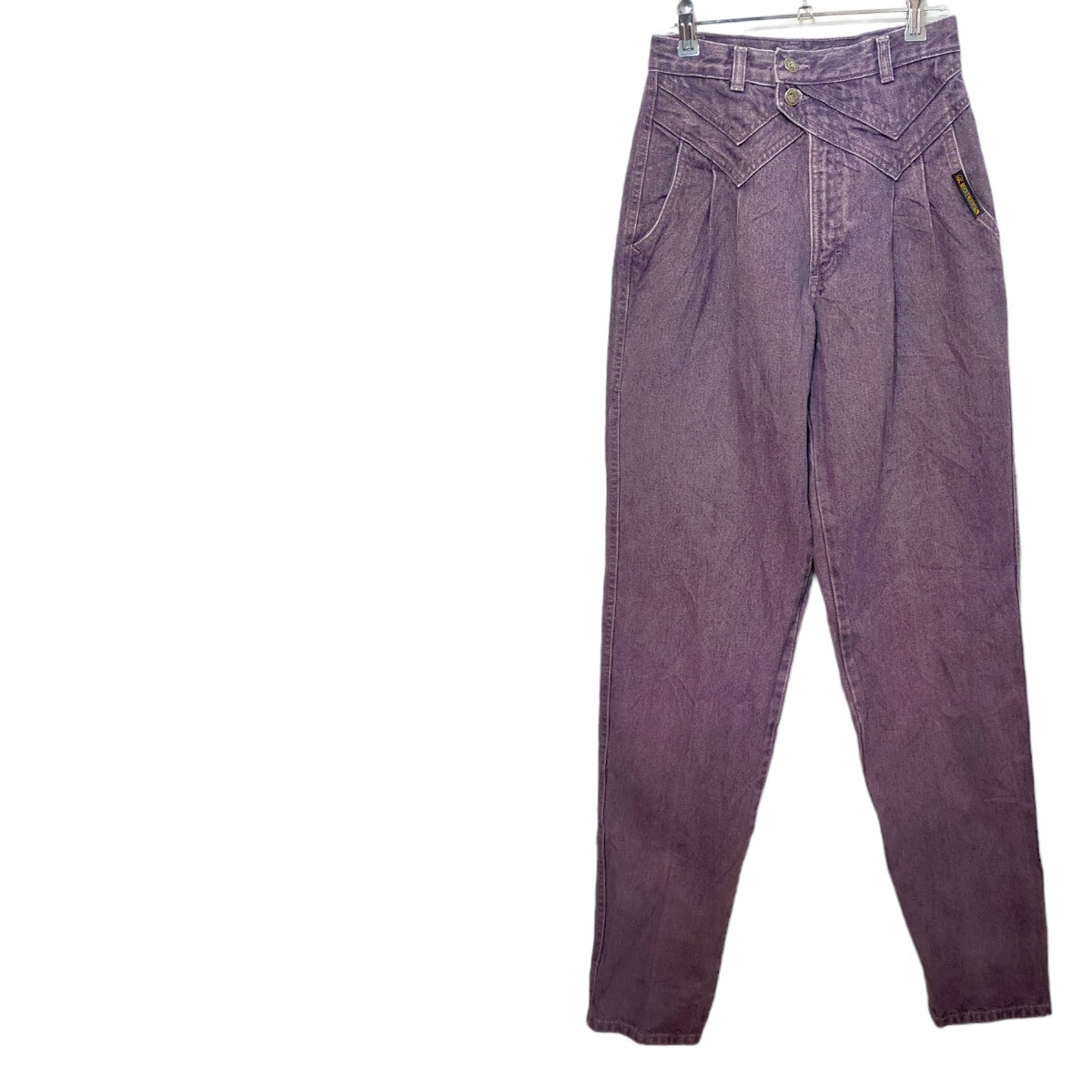 古着 rocky mountain デニムパンツ カラーデニム ヴィンテージ 80s ハイウエスト 42talon拍卖