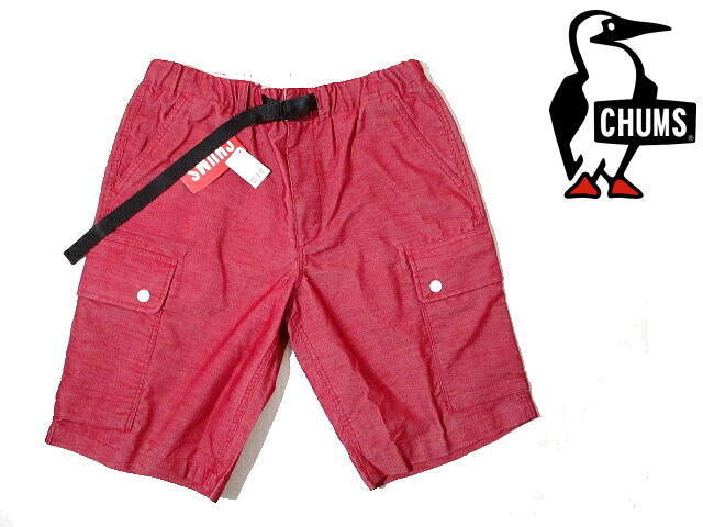 新品 未使用■ 即決 安い! チャムス カーゴショーツ ハーフパンツ CHUMS Mサイズ バーガンディ 短パン キャンプ アウトドア拍卖