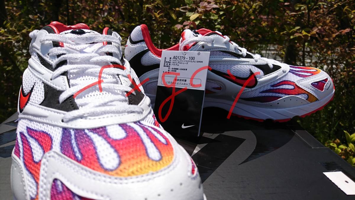 国内正規新品 18SS SUPREME NIKE AIR SPECTRUM エアスペクトラム シュプリーム US 9.5 27.5CM拍卖