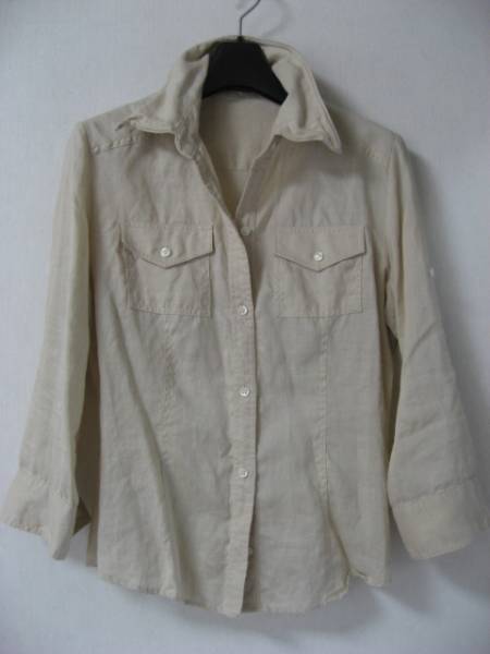 アプワイザーリッシェ ロールアップ リネンシャツ 長袖シャツ拍卖