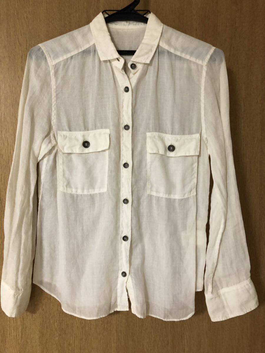 新品 トゥモローランド 長袖シャツ 白拍卖