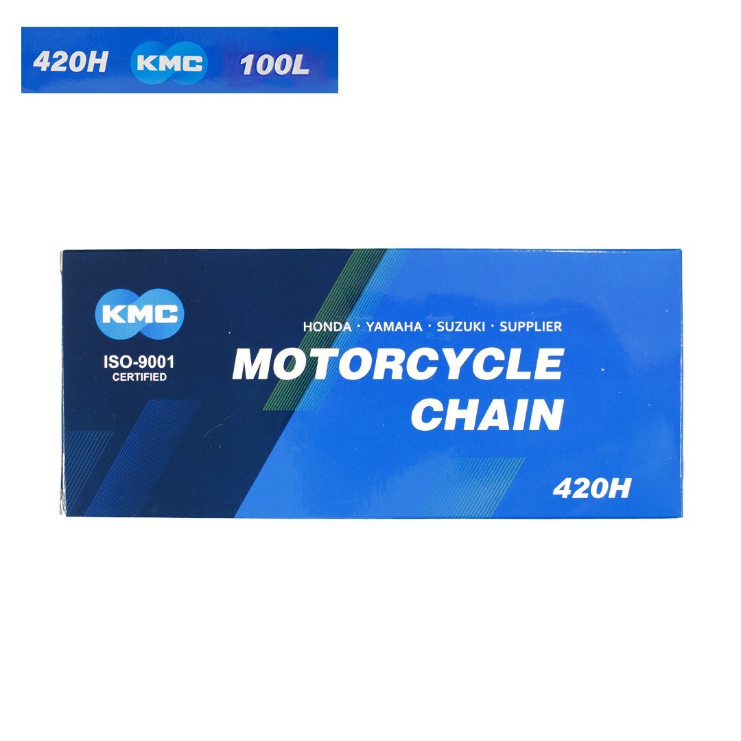 新品 即納 業務車両対応 KMC強化ドライブチェーン 420H-100L ハードタイプ 新型郵政カブ110/モンキー/ゴリラ/シャリー等 KMC オートバイ拍卖