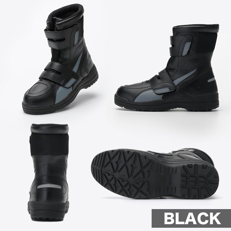 3~4日以内発送 バイクシューズ ( ブラック 28cm )ライディングシューズ ハイカットセーフティー 足つき改善 バイク シューズ 通勤 通学拍卖