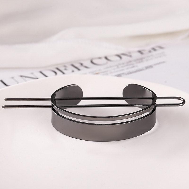 マジェステ 【dco-160 クローム 】 バレッタ ヘアアクセ 可愛い おしゃれ 串刺し お団子ヘア 簪 かんざし ヘアアレンジ拍卖