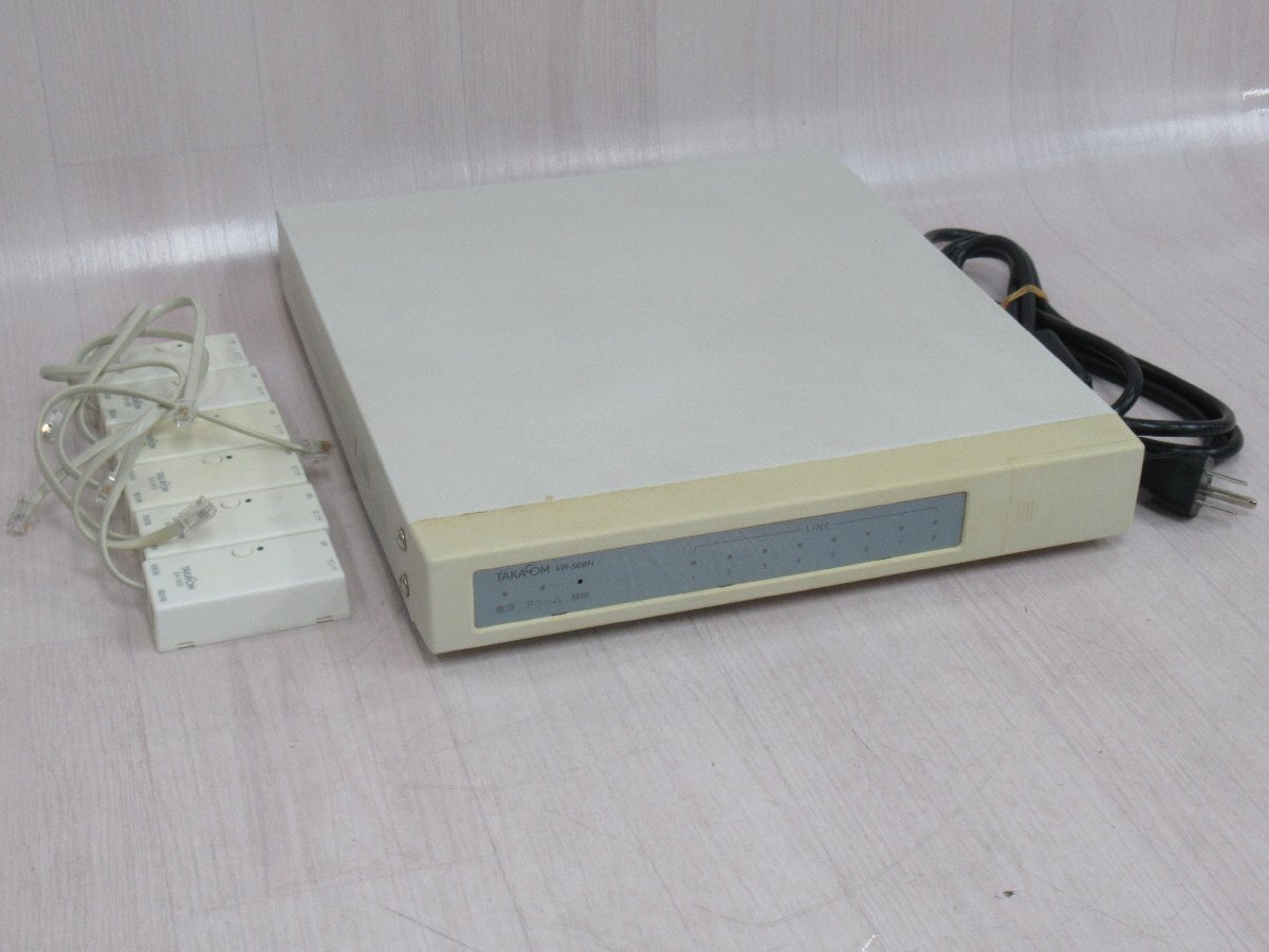 ▲Ω XY 15250# 保証有 TAKACOM【 VR-508H 】(SA-500 6個付き) タカコム 通話録音装置 領収書発行可能拍卖