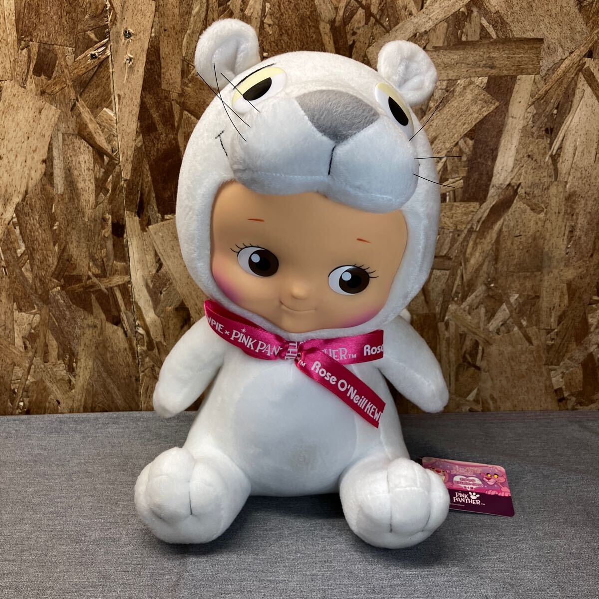 送料無料【N①1723】キューピー×ピンクパンサー おすわりぬいぐるみ 昭和レトロ拍卖