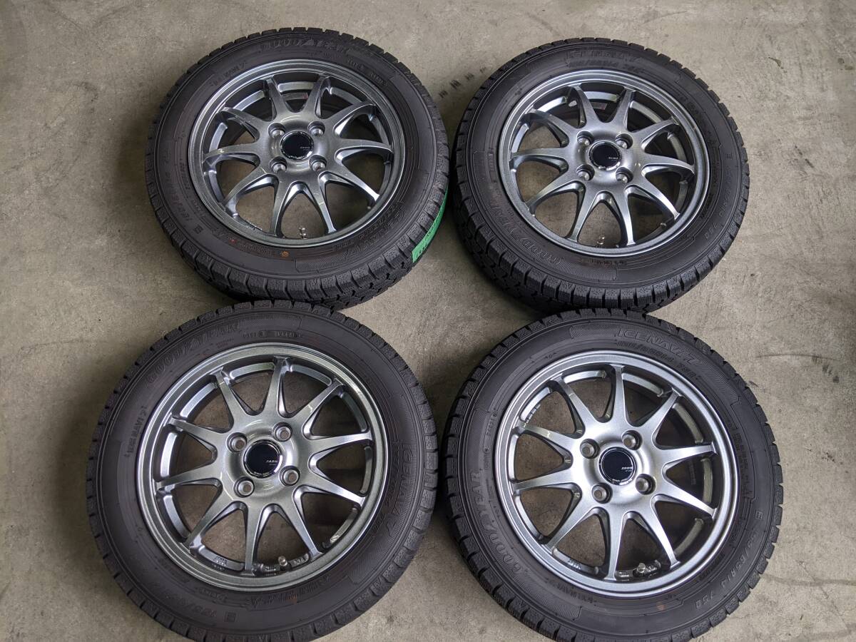 来店受け渡し歓迎♪155/65R14【ホンダ N-BOX N-ONE N-WGN等適合サイズ】 スタッドレスセットです。拍卖