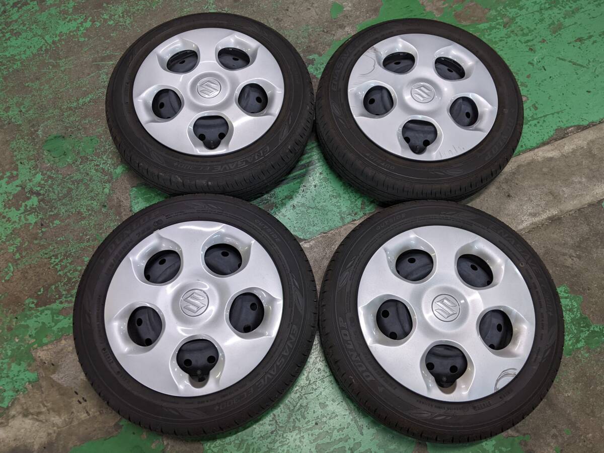 来店受け渡し歓迎♪155/65R14【スズキ アルト適合サイズ】 中古タイヤセットです。拍卖