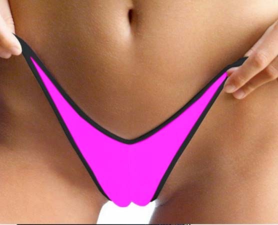 ★黒紐Sピンクセクシー極小Tバックショーツ下着ランジェリー 水着ミニスカインナー★164拍卖