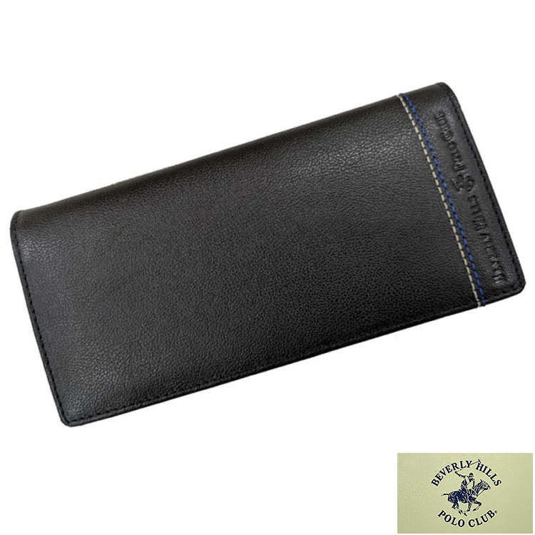 BEVERLY HILLS POLO CLUB 長財布/小銭入れ付 牛革 黒 ポスト投函便可 61B401-10拍卖