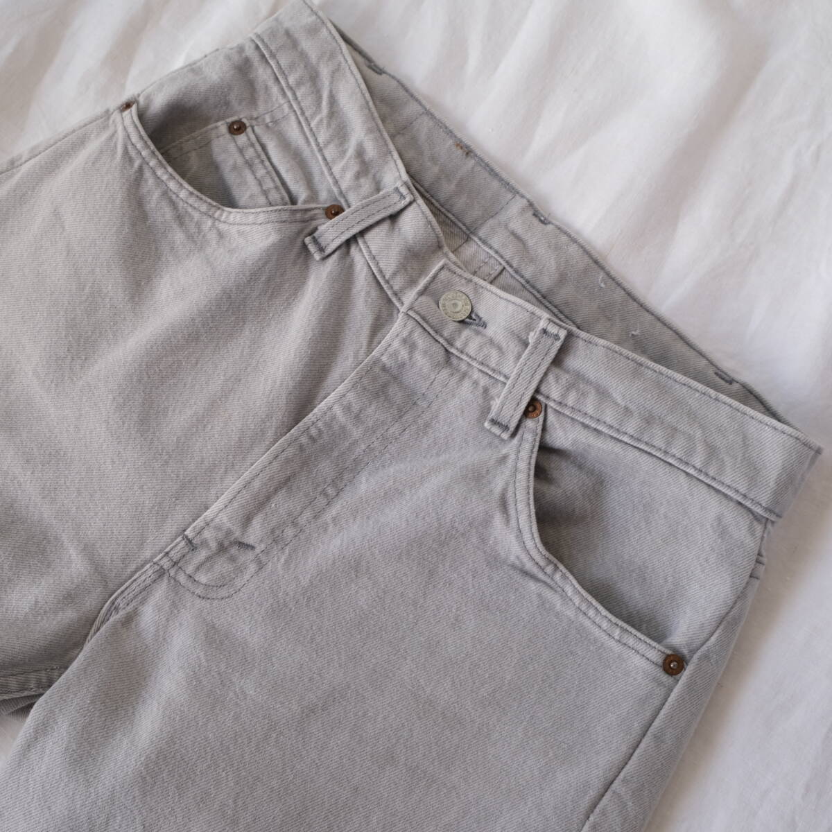 80s USA製【 Levis 505 】リーバイス ビンテージ 先染め グレー デニム パンツ ジーンズ / W31 L30 / 灰 / ブラック 黒タブ 40505 0257拍卖