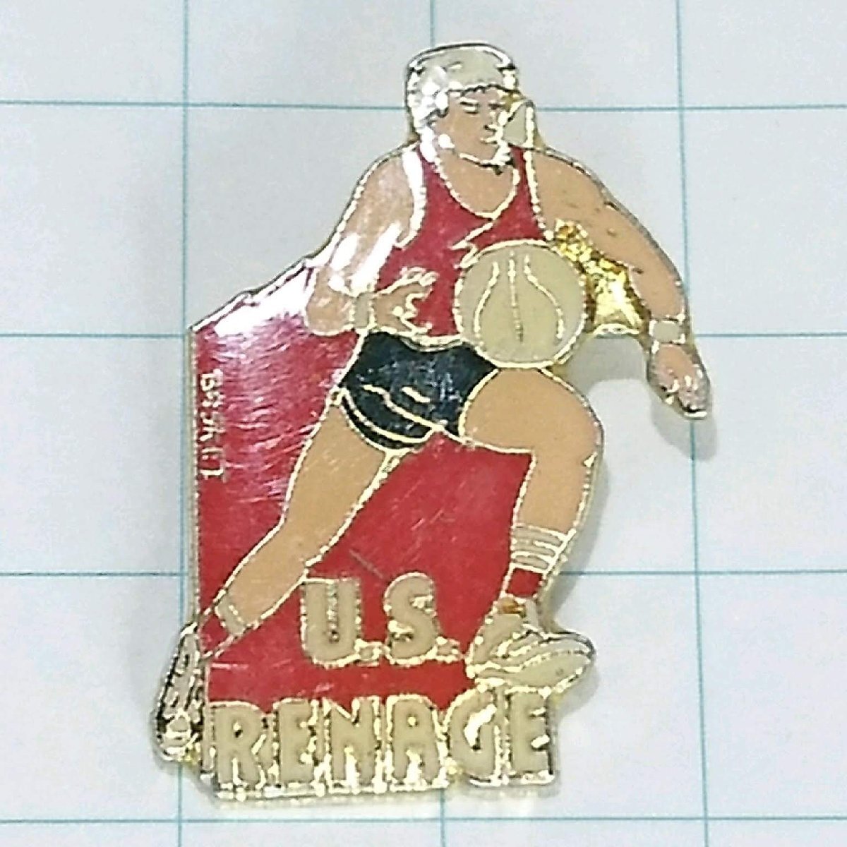 送料無料)バスケットボール US RENAGE 輸入 ピンバッジ ピンズ PINS A24735拍卖