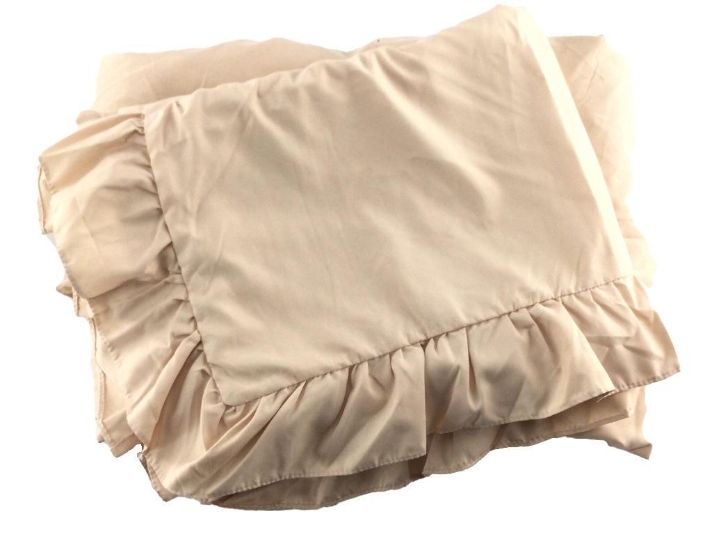 布団カバー 3点セット 大人可愛いギャザー入り セミダブル ミルクピンク拍卖