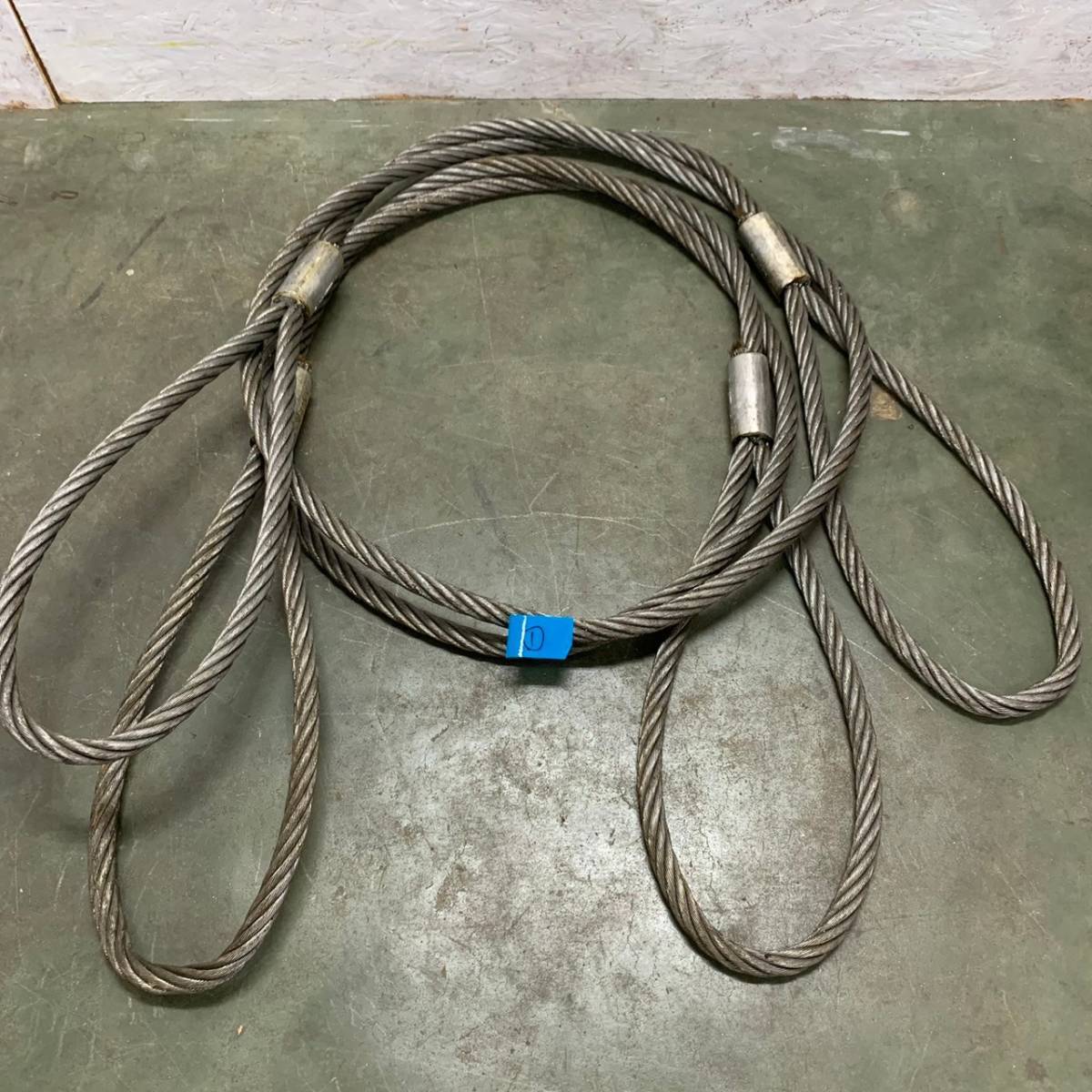 神鋼 シンコーロック ワイヤーロープ 牽引ワイヤーロープ 玉掛け 28mm 5m 工事用材料 ①拍卖
