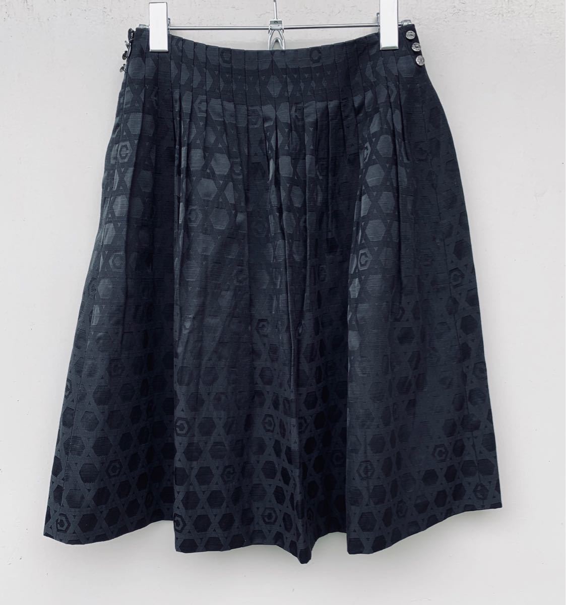 【美品】COTTO フレアスカート 黒 コトゥー拍卖