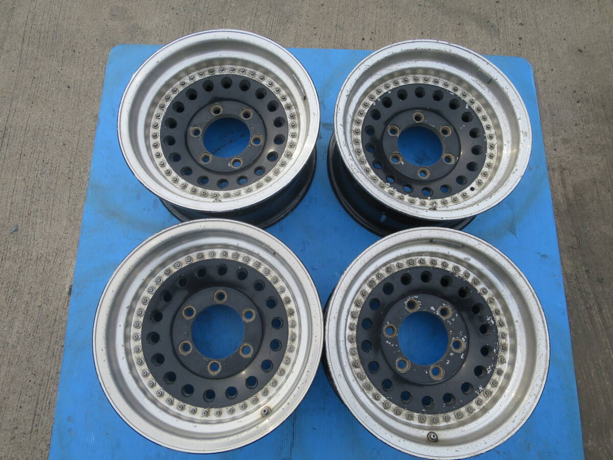 深リム 4WD アルミホイール 15×7J 6穴139.7 ハブ109mm -13◆A0550拍卖