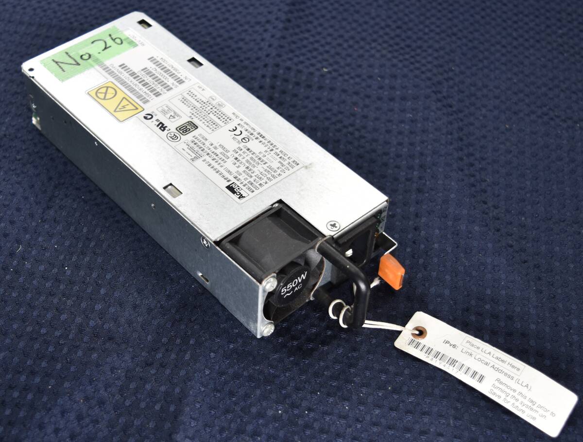 IBM System x3550 M4等用 電源ユニット AcBel Polytech FSA011 550W 94Y8104 (No.26拍卖
