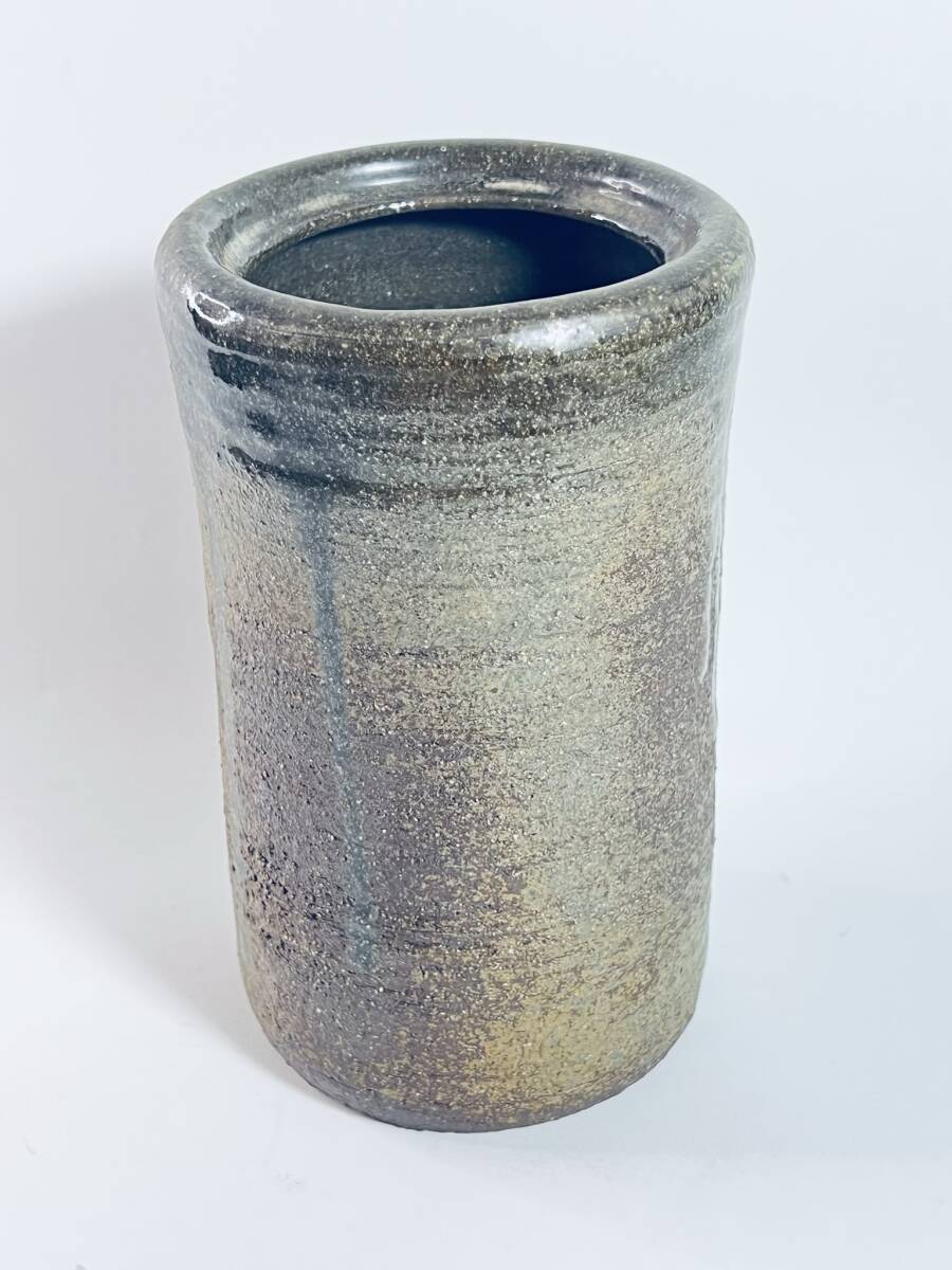 陶器 花瓶 春 在銘有り 一輪挿し 花器 花立 花入 華道具 茶道具 陶磁器拍卖