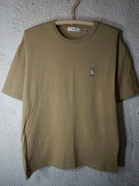 n8942 WE GO ウィーゴ― 半袖 tシャツ コック シェフ ワンポイント 刺繍 デザイン 人気 USA FABRIC 送料格安拍卖