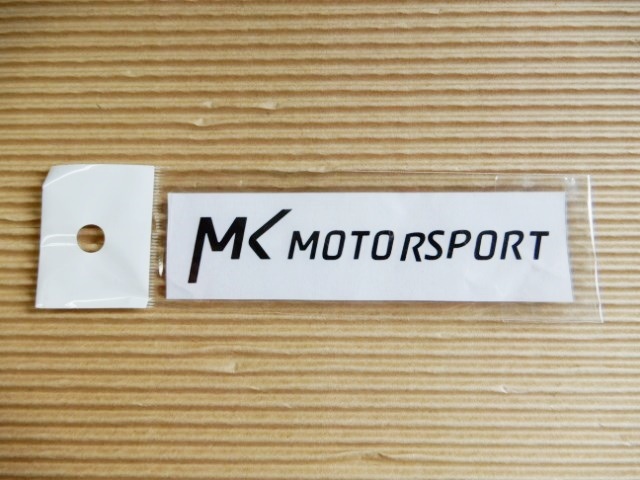 送料無料!MK Motorsport ステッカー 黒 新品!拍卖