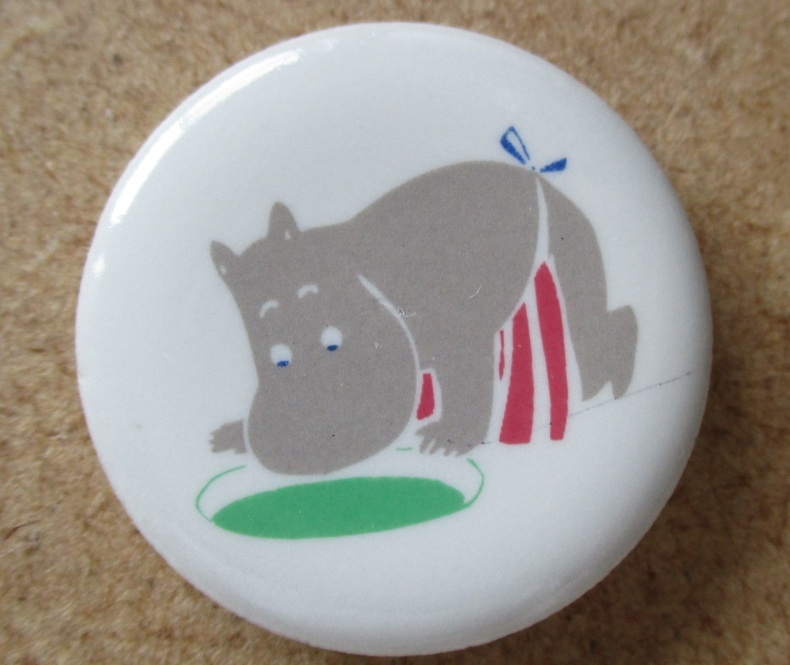 ☆彡 ムーミン アートタイル 【ムーミンママ 穴】 * ミニタイル DIY用 陶器 ☆彡拍卖