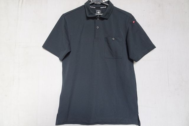 BURTLE WORK WEAR/バートル/半袖ポロシャツ/NO.667/鹿の子素材/吸汗速乾性/消臭テープ/作業服/チャコールグレー/Lサイズ(5/30R)拍卖