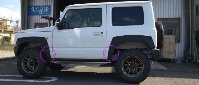 SILKROAD ジムニー JB64W ABS ワイドボディキット フェンダーエクステンション 下側(4pc)拍卖