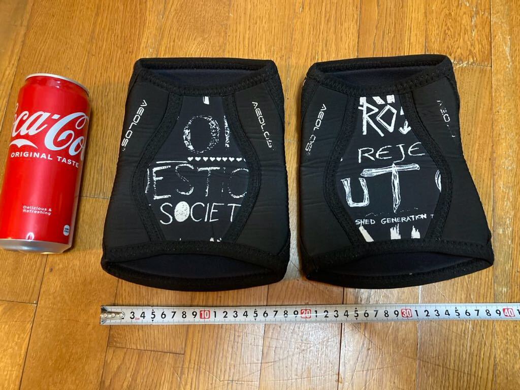 YK-5654 中古品 膝サポーター AEOLOS 膝スリーブ Lサイズ #圧縮膝ブレース #ヘビーリフティング #スクワット #ジム ひざ用拍卖