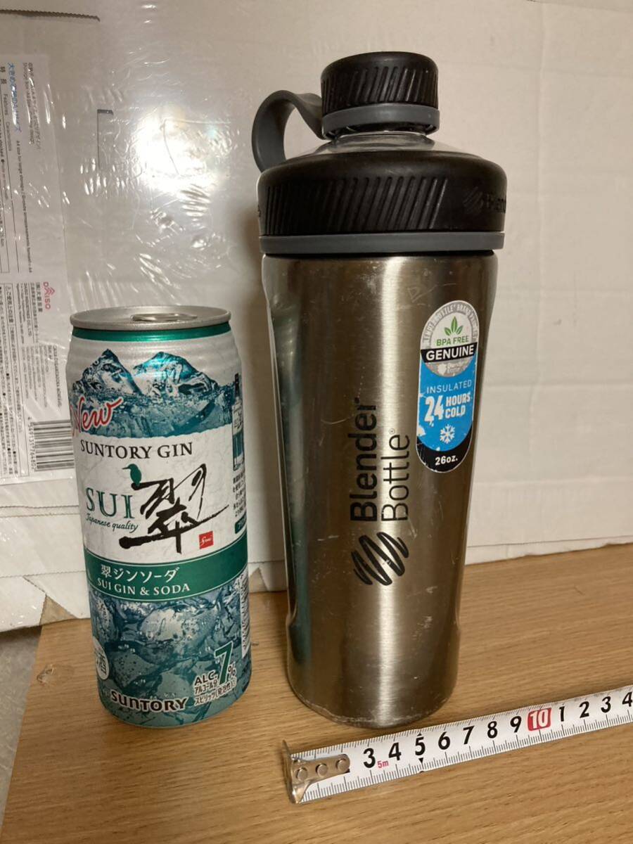 YK-5636 中古品 blender bottle ブレンダーボトル BPA FREE シェイカー タンブラー #プロテイン 水筒 24cm×9cm GENUINE 容量26oz 約700ml拍卖