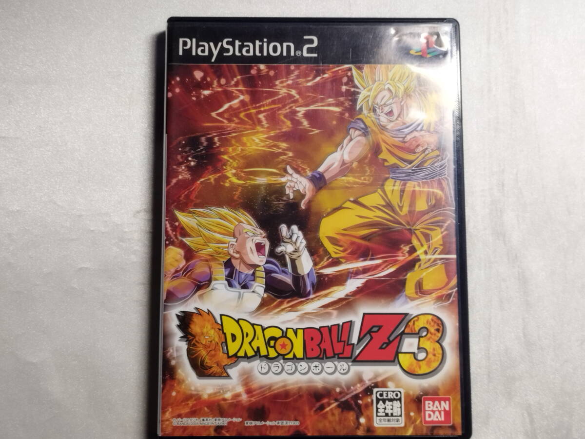 中古品/欠品有り PS2ソフト ドラゴンボールZ3 説明書欠品拍卖